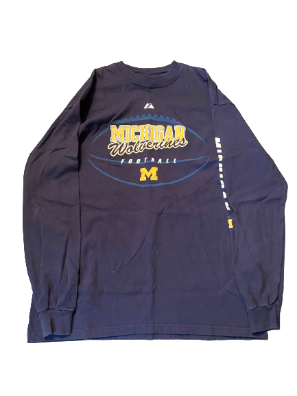 Quinn Nordin Michigan Football Long Sleeve Shirt (Size L)