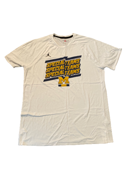 Quinn Nordin Michigan Football Team Issued Workout Shirt (Size L)