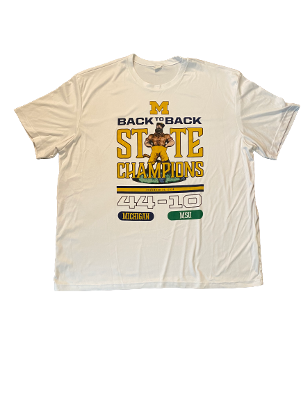Quinn Nordin Michigan Football Team Issued T-Shirt (Size 3XL)