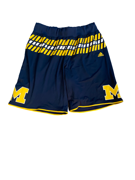 Mark Donnal Michigan Basketball Game-Worn Shorts (1/17/2016)