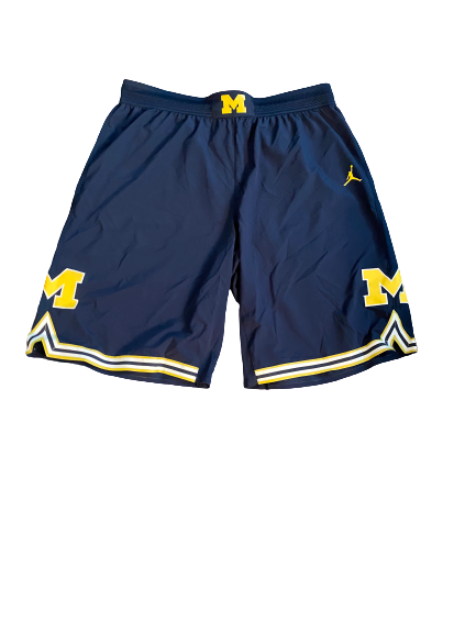 Mark Donnal Michigan Basketball Game-Worn Shorts (11/23/2016)
