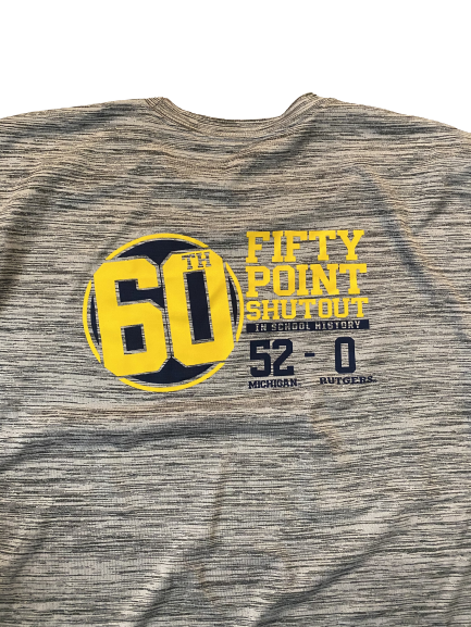 Quinn Nordin Michigan Football Team Issued Workout Shirt (Size L)
