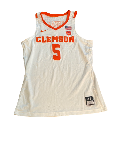 Mark Donnal Clemson Basketball 2017-2018 Season Game-Worn Jersey (Size 48)