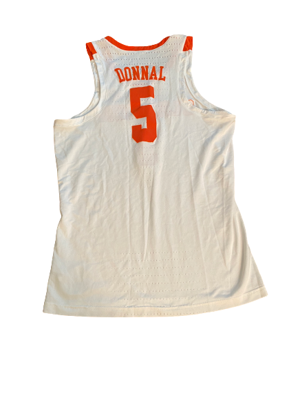 Mark Donnal Clemson Basketball 2017-2018 Season Game-Worn Jersey (Size 48)