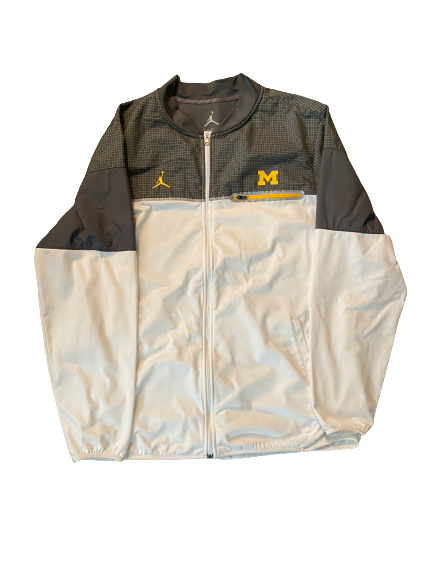 Quinn Nordin Michigan Football Team Issued Zip Up Jacket (Size L)