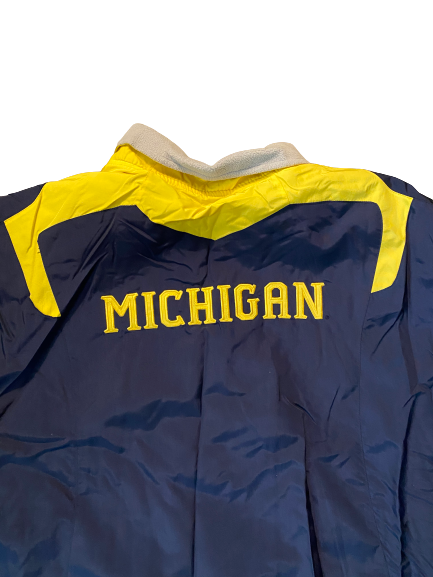 Quinn Nordin Michigan Football Team Issued Zip Up Jacket (Size XL)