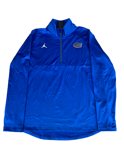 Nick Oelrich Florida Football Team Issued Quarter-Zip Pullover (Size L)