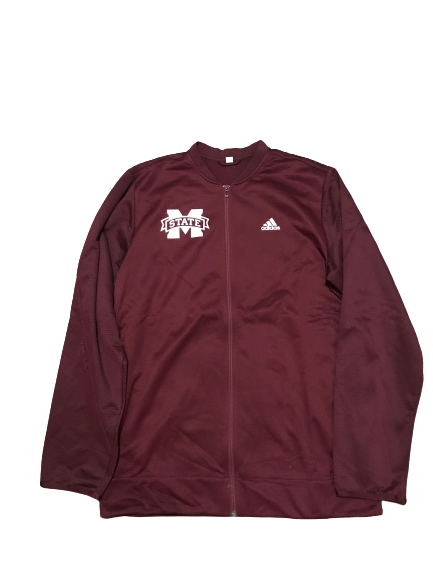 Mitchell Storm Mississippi State Basketball Player Exclusive Warm-Up Jacket (Size L)