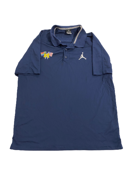 Erick All Michigan Football Team-Exclusive 2019 South Africa Trip Polo Shirt (Size XL)