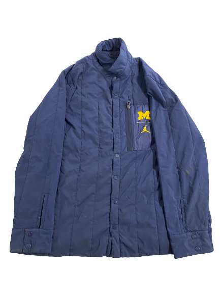 Erick All Michigan Football Player-Exclusive Button-Up Jacket (Size XXL)