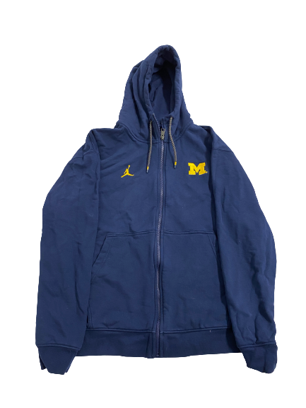 Erick All Michigan Football Team-Issued Zip-Up Jacket (Size XL)