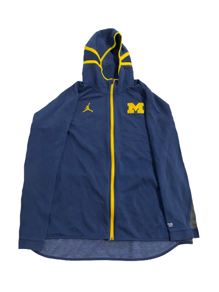 Erick All Michigan Football Team-Issued Zip-Up Jacket (Size XL)