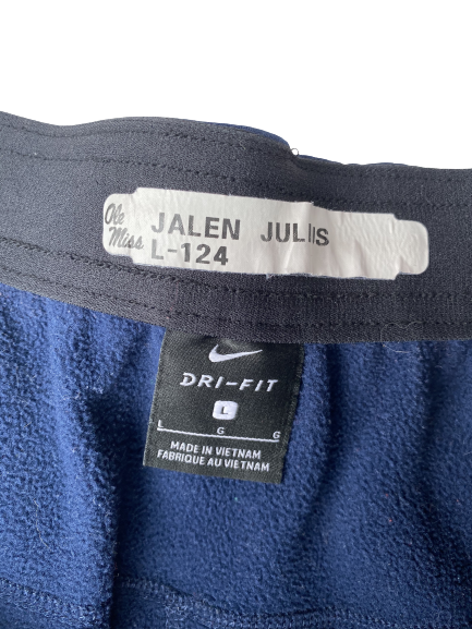 Jalen Julius Ole Miss Nike Sweatshorts With Number (Size L)