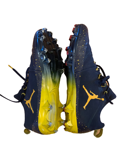 Benjamin St-Juste Michigan Football Player Exclusive Cleats (Size 12)