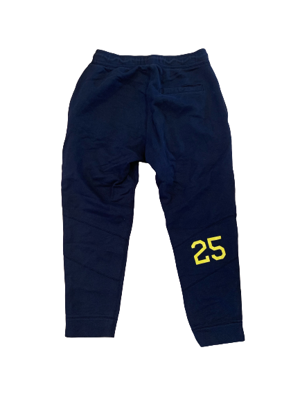 Benjamin St-Juste Michigan Football Team Issued Sweatpants with Number (Size L)