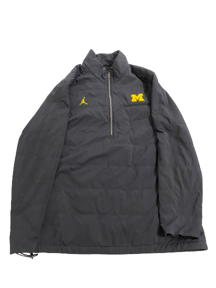 Erick All Michigan Football Player-Exclusive Premium Quarter-Zip Jacket (Size XXL)