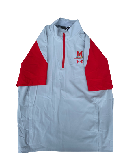 Maryland Basketball Short Sleeve Quarter Zip Jacket (Size L)