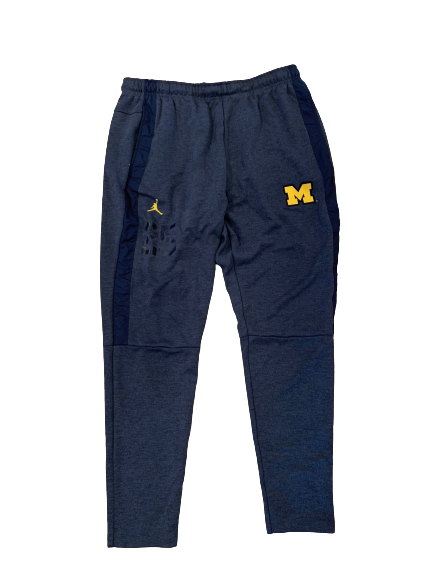 Benjamin St-Juste Michigan Football Team Issued Sweatpants with Number (Size L)