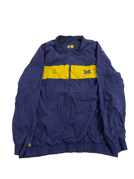 Erick All Michigan Football Player-Exclusive Quarter-Zip Windbreaker With 