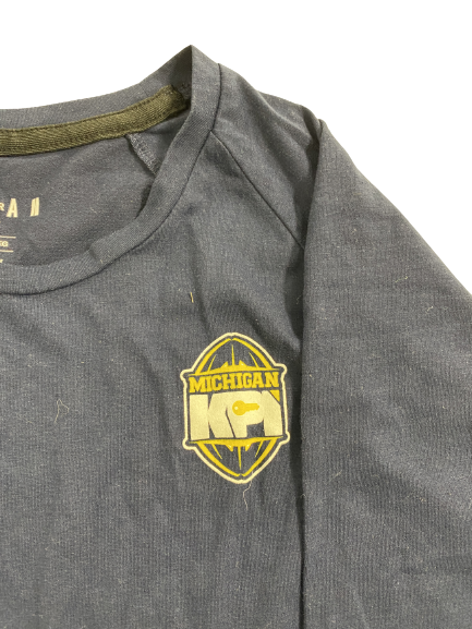 Erick All Michigan Football Player-Exclusive "Michigan KPI" Strength & Conditioning T-Shirt (Size XL)