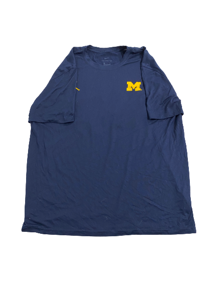 Erick All Michigan Football Player-Exclusive Pre-Game T-Shirt With Name & Number on Back (Size XL)