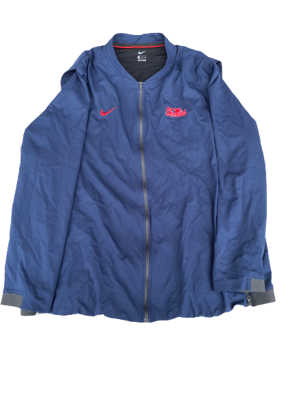 Qaadir Sheppard Ole Miss Football Nike Zip-Up Jacket (Size XXL)
