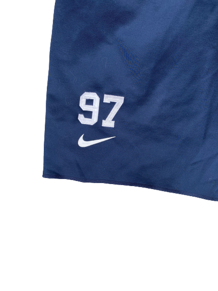 Qaadir Sheppard Ole Miss Football Nike Sweat Shorts With Number (Size XXL)