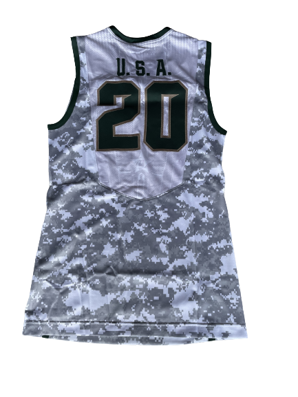 Michigan State Basketball Camo Jersey for 2011 Carrier Classic