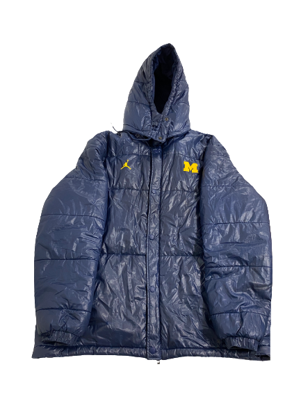 Erick All Michigan Football Player-Exclusive HEAVY DUTY WINTER BUBBLE JACKET (Size XL)