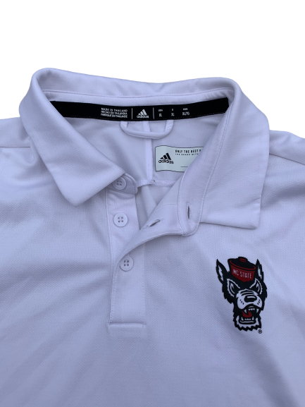 C.J. Bryce NC State Adidas Team-Issued Polo Shirt