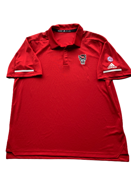 C.J. Bryce Adidas Team Issued NC State Polo (with ACC Patch)