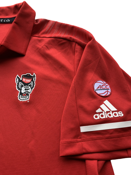 C.J. Bryce Adidas Team Issued NC State Polo (with ACC Patch)