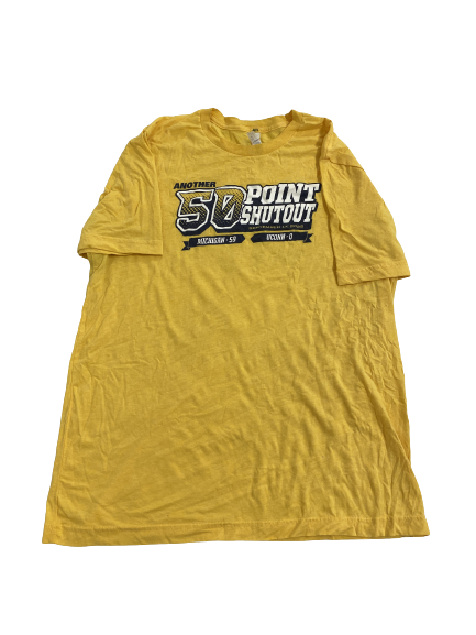 Erick All Michigan Football Player-Exclusive "50 Point Shutout" T-Shirt (Size XL)