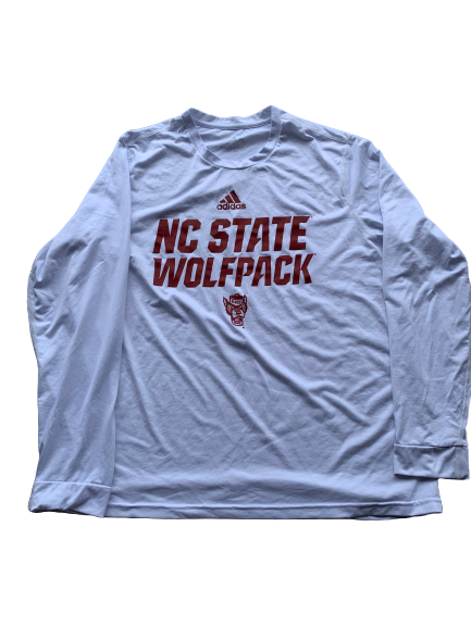 C.J. Bryce Adidas NC State Wolfpack Long Sleeve Shirt