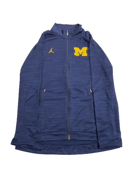 Erick All Michigan Football Team-Issued Zip-Up Jacket (Size XL)