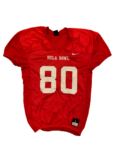 Damon Hazelton Hula Bowl Game Issued Jersey & Practice Worn Jersey (Size L)