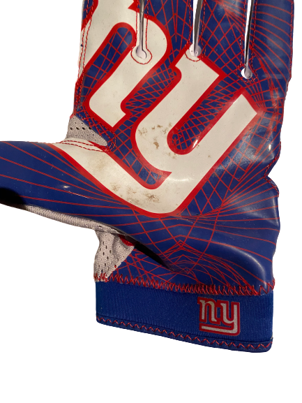 Shane Smith New York Giants Team Issued Football Gloves Size XL The Players Trunk