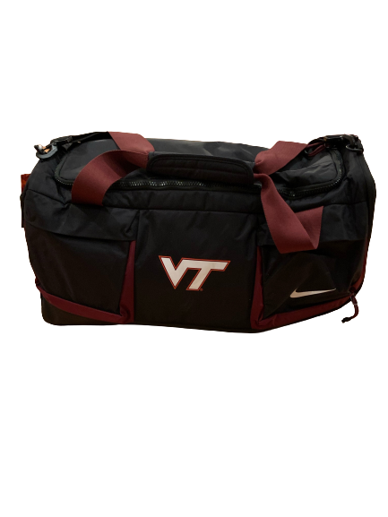 Damon Hazelton Virginia Tech Football Team Issued Travel Duffel Bag