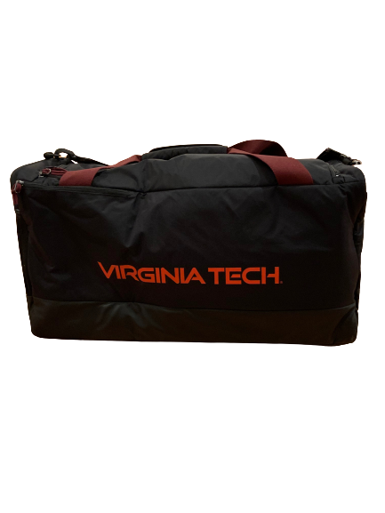 Damon Hazelton Virginia Tech Football Team Issued Travel Duffel Bag