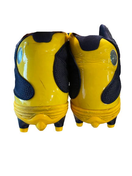 Kwity Paye Michigan Football Signed Player-Exclusive Cleats (Size 15)