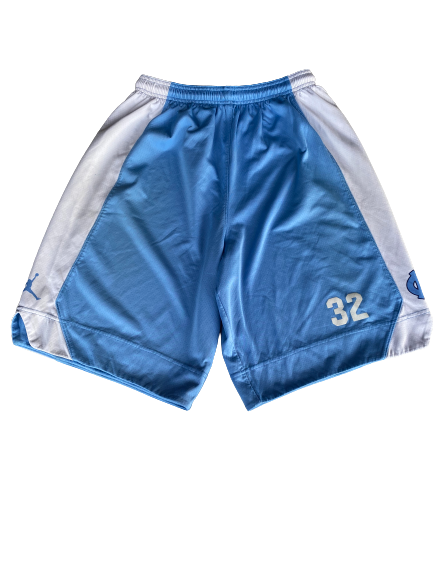 Luke Maye North Carolina Team Issued Practice Shorts with Number (Size XL)