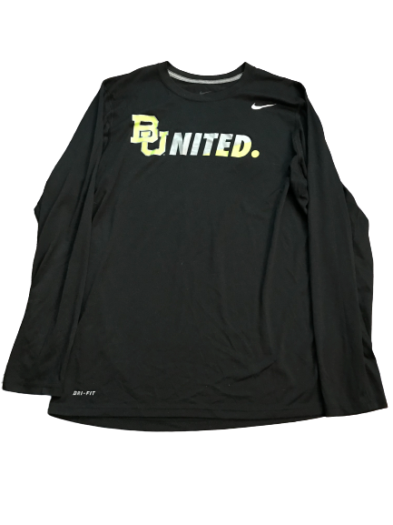 Makai Mason Baylor Team Issued Long Sleeve Warm-Up Shirt