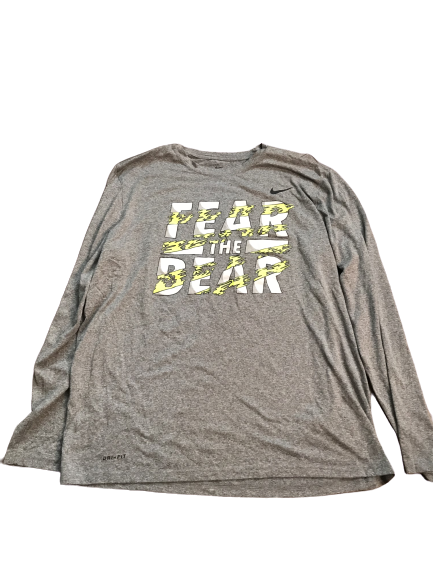 Makai Mason Baylor Team Issued "Fear The Bear" Long Sleeve Shirt