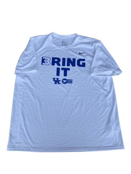 Landon Young Kentucky Football Team Issued Workout Shirt (Size 2XL)