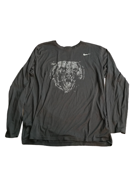 Makai Mason Baylor Team Issued Long Sleeve Shooting Shirt