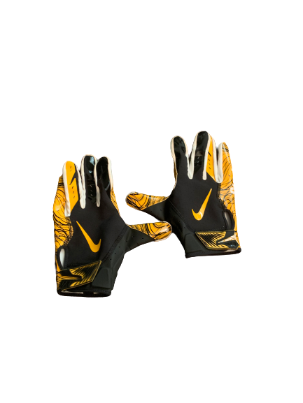 L.J. Scott Pittsburgh Steelers Team Issued Football Gloves
