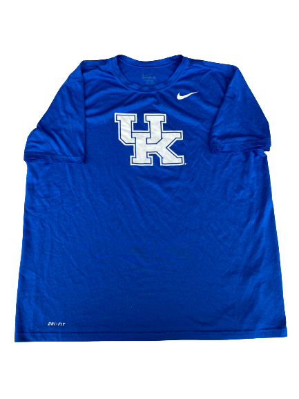 Landon Young Kentucky Football Team Issued Workout Shirt (Size 2XL)