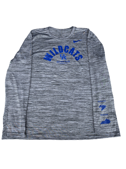 Landon Young Kentucky Football Team Issued Long Sleeve Workout Shirt (Size 3XL)