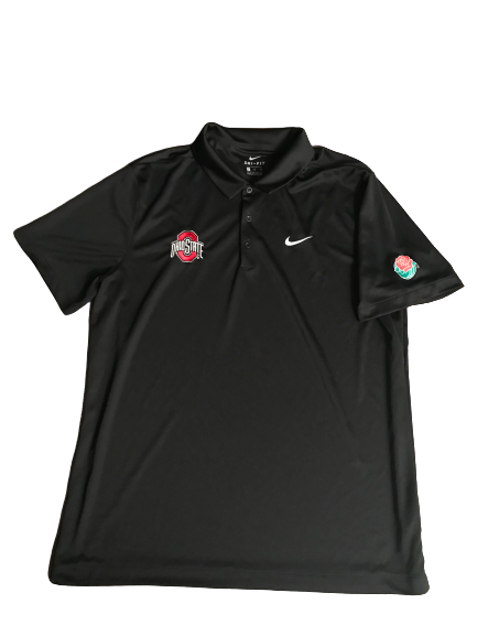 Rashod Berry Ohio State Rose Bowl Nike Polo Shirt (Size XL)