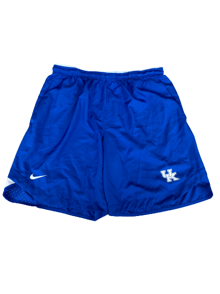 Landon Young Kentucky Football Team Issued Workout Shorts (Size 2XL)
